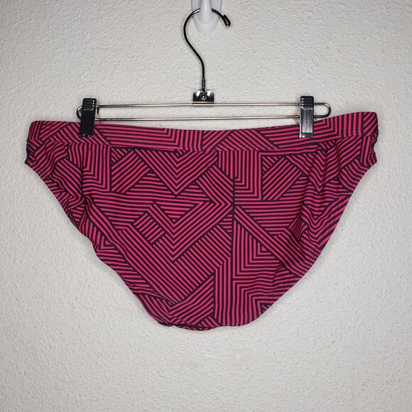 NWOT Sporti Sz XL Srtiped Draw String Bikini Swim Bottom - Picture 3 of 8